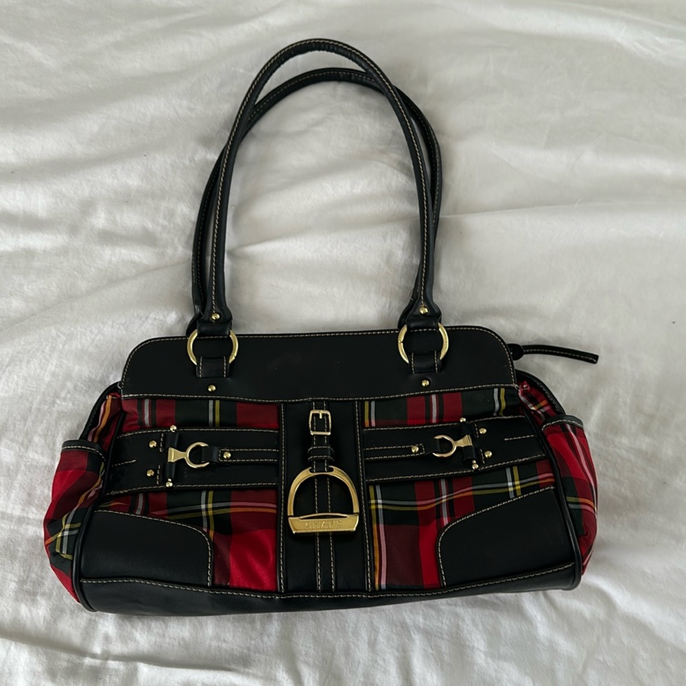 Plaid women’s Chaps shoulder bag